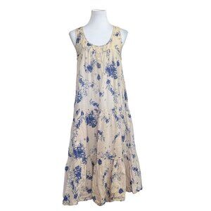 Serena Kay Sleeveless 100% Cotton Prairie Dress Summer Spring Vacation Resort